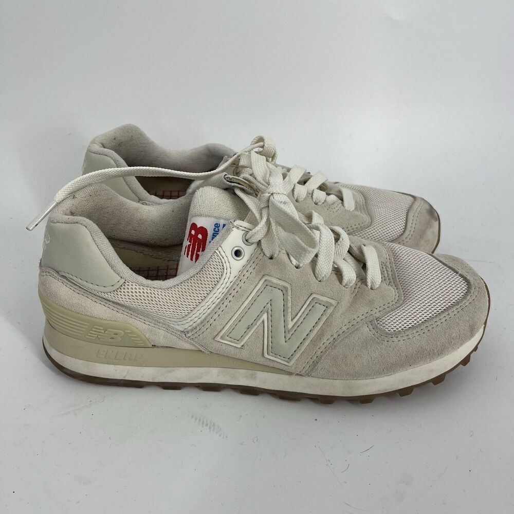 New Balance 574 Shoes Size 7.5 Women Sea Salt Cream Casual Shoes Running Sneaker